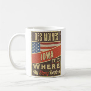 Des Moines Iowa Kaffeetasse