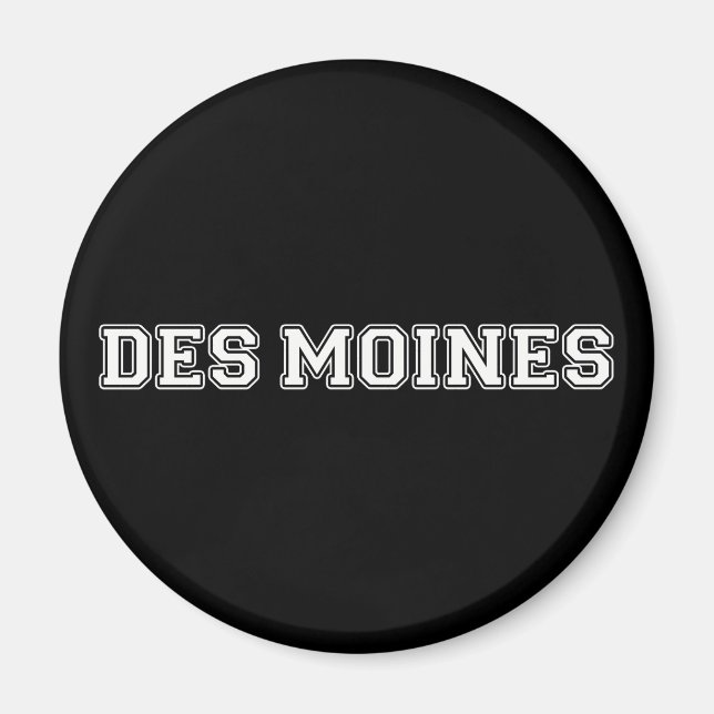 Des Moines Iowa Magnet (Vorne)