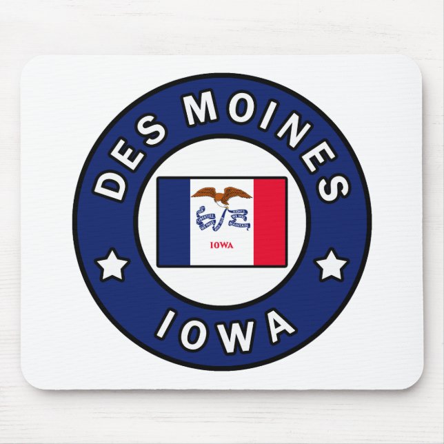 Des Moines Iowa Mousepad (Vorne)