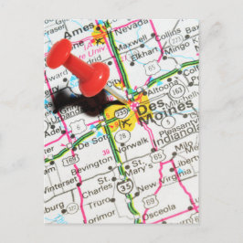 Des Moines, Iowa Postkarte