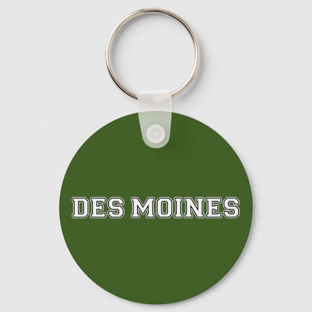 Des Moines Iowa Schlüsselanhänger (Vorderseite)