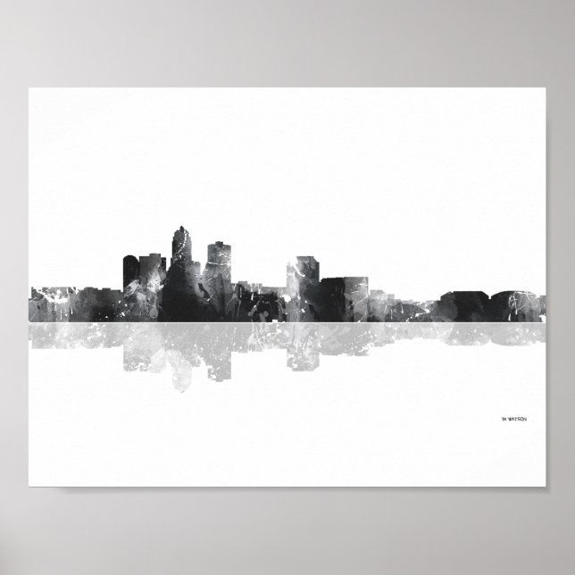 DES MOINES, IOWA SKYLINE POSTER (Vorne)