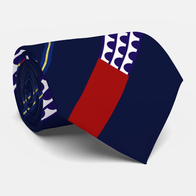 Des Moines (Iowa) Stadtflagge Neck Tie Krawatte (Gerollt)