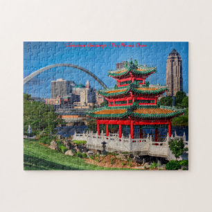 Des Moines Iowa.Weihnachtsgrüße Puzzle