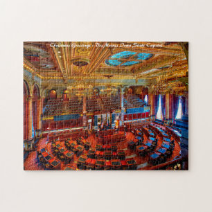 Des Moines State Capitol. Weihnachtsgrüße Puzzle