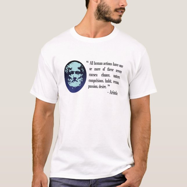 Des philosophischen der T - Shirt Zitat-Mannes (Vorderseite)