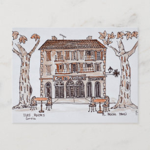 des Platens, Place Paoli,   L'Ile Rousse, Korsika Postkarte