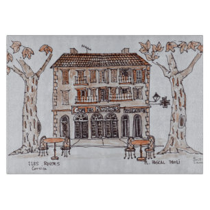 des platens, Place Paoli,  L'Ile Rousse, Korsika Schneidebrett
