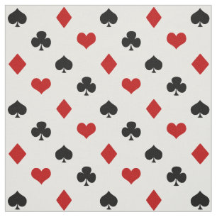 Des Poker-Thema- Kasino-Thema Karten-der Anzugs- Stoff