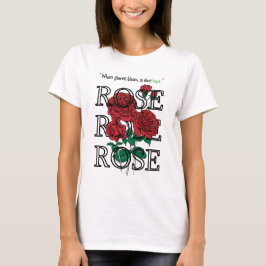 Des Rosen-T - Shirt-| Hoffnungs-Rose Blumen-des T T-Shirt