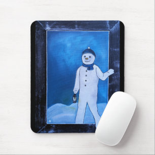 Des Snowmans Flucht Gemälde von Alfred Fox Mousepad