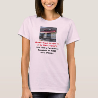 Des Spotlite der Damen Café offener Mic T-Shirt