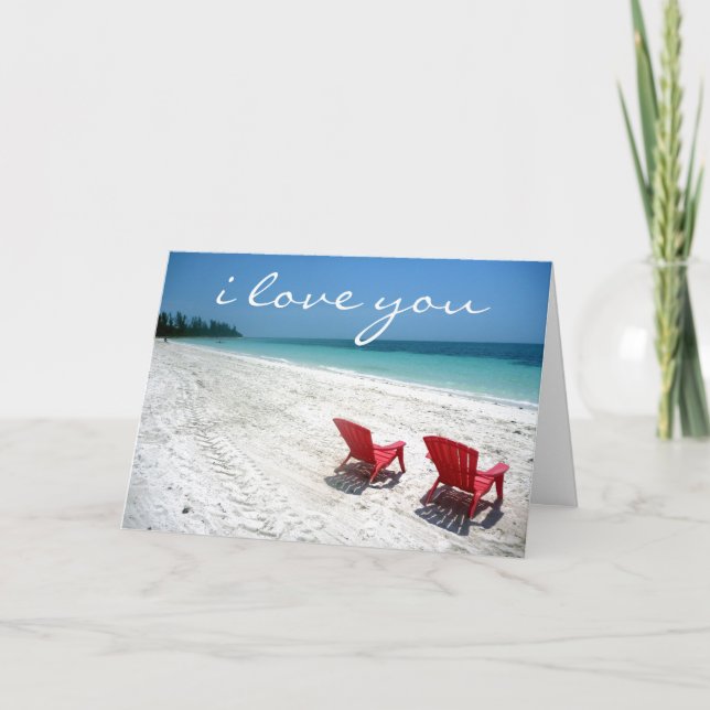 des Strandes Liebe für immer Karte (Vorderseite)