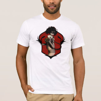 Des toten schwarzen die Asse Mannes Hand… u. das T-Shirt