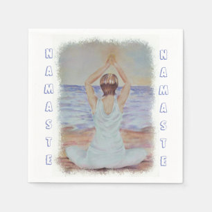 DES YOGA-PAPIERservietten BITTE %PIPE% Serviette