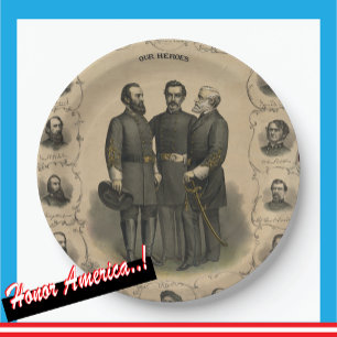 🎖️ des zivilen Krieges ⚔️ Helden der südlichen Ge Pappteller
