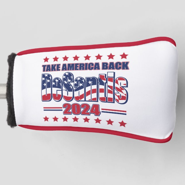 DeSantis 2024 - Amerika zurück Golf Headcover (Vorderseite)