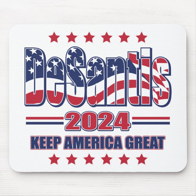 DeSantis-2024-Behalten-Amerika-Groß Mousepad (Vorne)