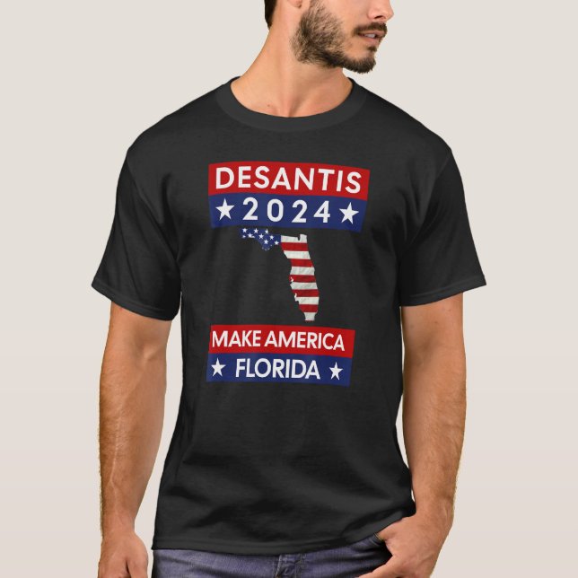 DeSantis 2024 make America Florida T-Shirt (Vorderseite)