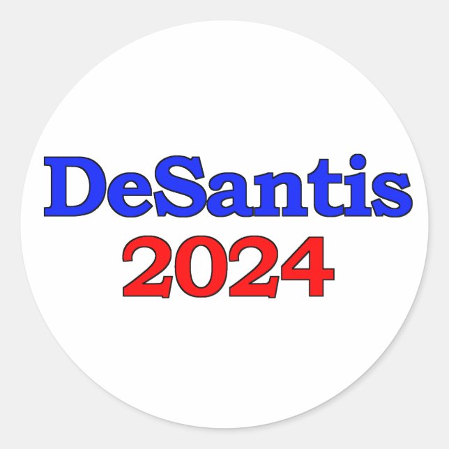DeSantis 2024 Runder Aufkleber (Vorderseite)