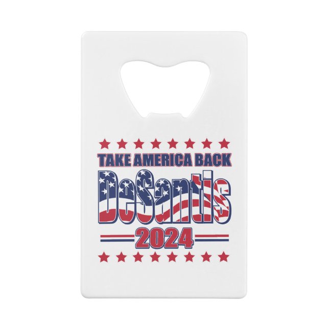 DeSantis-2024-Take-America-Back- Geldbeutel Flaschenöffner (Rückseite)