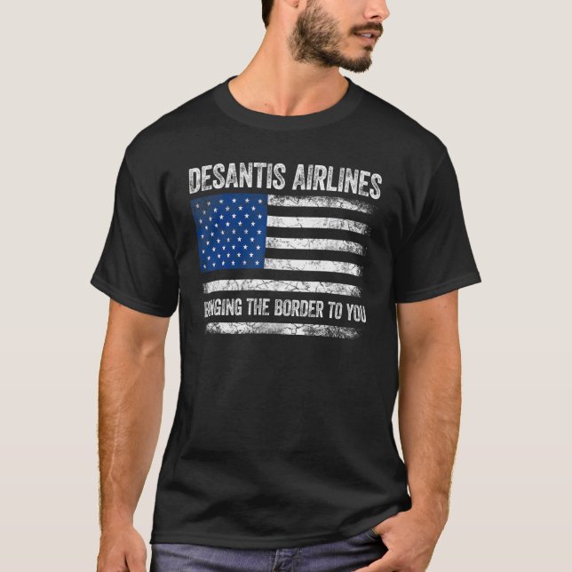 DeSantis Airlines Florida USA DeSantis Airlines T-Shirt (Vorderseite)