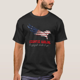 DeSantis Airlines Funny Political Meme Ron deSanti T-Shirt