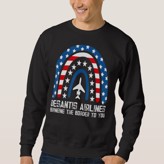 DeSantis Airlines funny Political Meme Sweatshirt (Vorderseite)