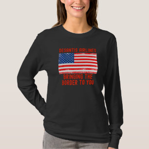 DeSantis Airlines Marthas Vineyard Meme USA-Flagge T-Shirt