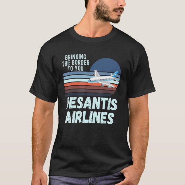 DeSantis Airlines Marthas Vineyard USA Sunset Funn T-Shirt (Vorderseite)