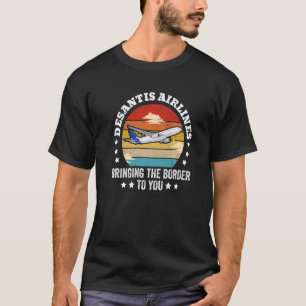 DeSantis Airlines Political Meme Vintag Ron DeSan T-Shirt