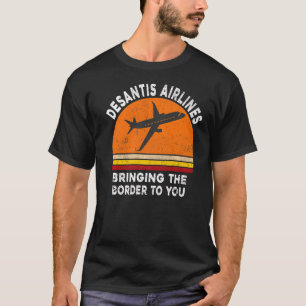 DeSantis Airlines T-Shirt Funny Political Meme Vin