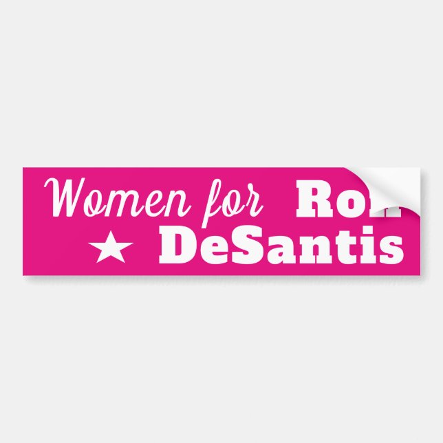 DeSantis - Gouverneur von Florida - Frauen für Ron Autoaufkleber (Vorne)