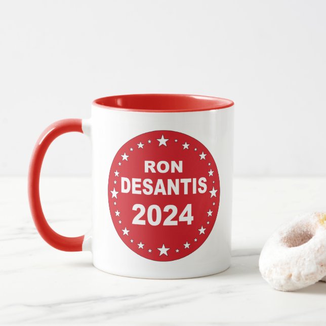 Desantis Präsident 2024 Tasse (Mit Donut)
