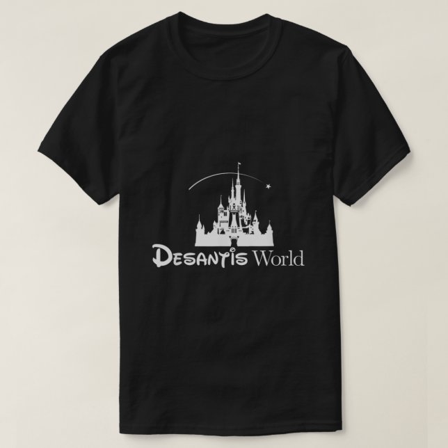 Desantis World AntiWoke Corporation Political T-Shirt (Design vorne)
