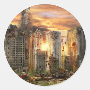 Desaster - Chicago, IL - Gotta Walking mit dem Hun Runder Aufkleber