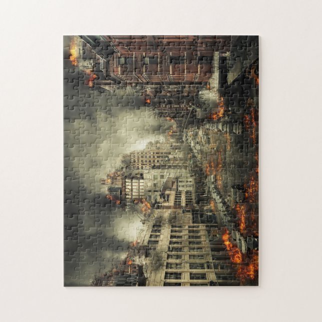 Desaster City Burning Puzzle (Vertikal)
