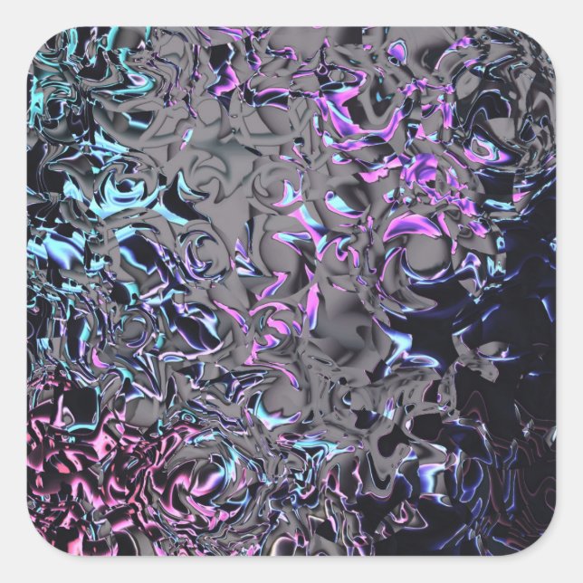 Desaster der 80er quadratischer aufkleber (Vorderseite)