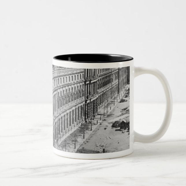 Desaster des Krieges Zweifarbige Tasse (Rechts)