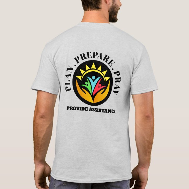 Desaster Preparedness Unity Helping Hands T-Shirt (Rückseite)