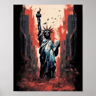 Desaster um die Freiheitsstatue Poster