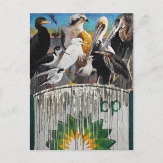 Desaster von Fowl Language Oil Art Postkarte