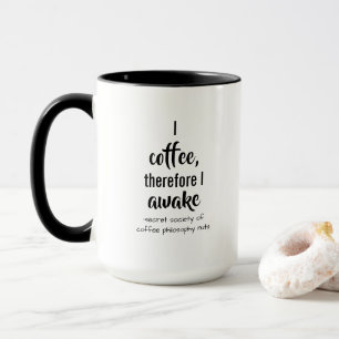 Descartes Coffee Philosophy Drehung Tasse
