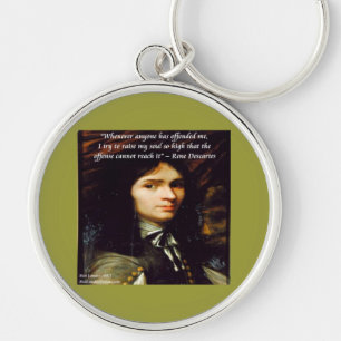 Descartes "Heben Sie mein Soul" Berühmtes Zitat Schlüsselanhänger