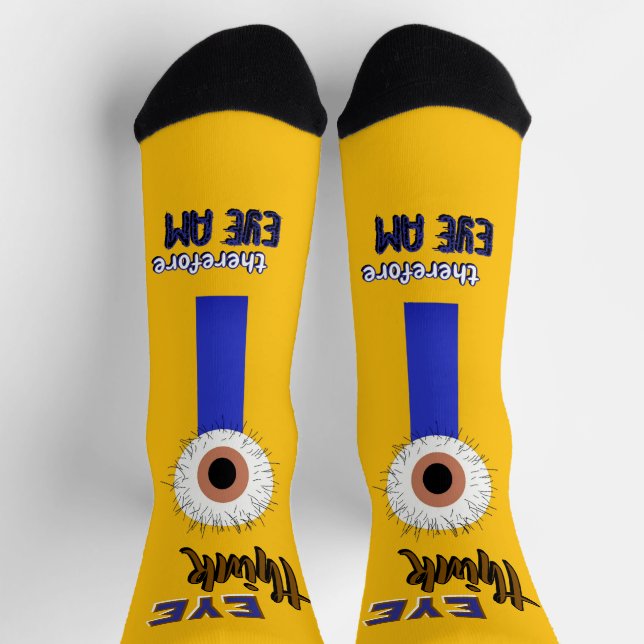 Descartes Smart Thinkers Augapfel Socken (Oben)