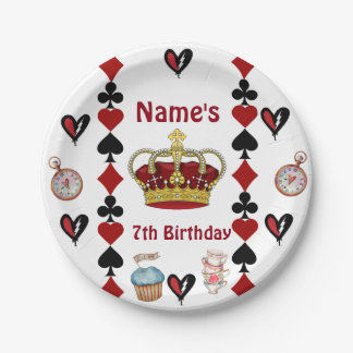 descendants rise of red birthday party plates pappteller