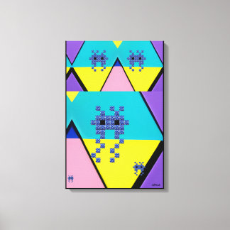 Descending on a Memphis Designed Planet Leinwanddruck