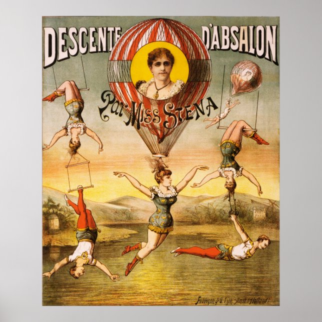 Descente d'Absalon par Miss Stena Poster (Vorne)