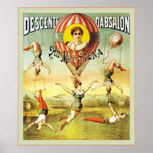 Descente d'Absalon ~ Vintager Zirkus Poster