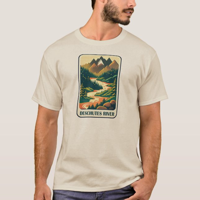 Deschutes River Oregon Colors T-Shirt (Vorderseite)